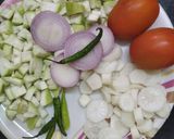 लौकी और मूली की भुजिया(Lauki aur mooli ki bhujiya recipe in Hindi) रेसिपी चरण 1 फोटो
