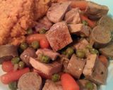 A picture of step 5 of Vickys Triple Braised Pork & Apple Casserole, GF DF EF SF NF.