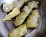 A picture of step 1 of Sweet potatoes kheer.