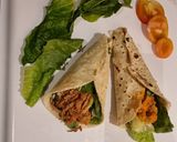 A picture of step 5 of Beef and Chicken Shawarma Wraps.