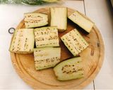 Hình bước làm 1 của món Cà tím nướng mỡ hành 🍆