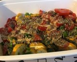 Une image de l'étape 6 de Courgettes jaunes aux tomates, poivrons verts et herbes de Provence.