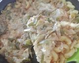 A picture of step 11 of 3 layers pan macaroni.