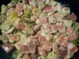 Tacos de cerdo a la soja con patatas al horno especiadas