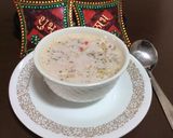 A picture of step 4 of Dudhpak (Rice pudding).