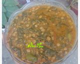 A picture of step 4 of Daal Saag.