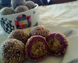 Foto langkah ke 7 dari resep Onde-onde ubi ungu yang lembut.