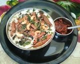 A picture of step 6 of Ancient probiotic South Indian style curd rice with mango pickle.