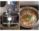 Foto del paso 2 de la receta: Arroz c/Champiñones y vegetales Más Salsa con Albóndigas