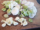 Trucha al horno con arroz graneado