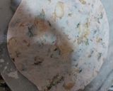 A picture of step 1 of Potato and fenugreek leaves paratha.
