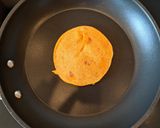 A picture of step 3 of Pumpkin Pancakes.