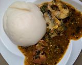 A picture of step 1 of Pounded Yam.