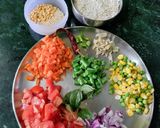 A picture of step 1 of Veggie Masala Poha/Flattered Rice.