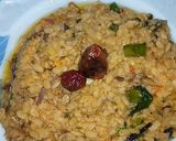 A picture of step 4 of Saraiki dal mash fry.