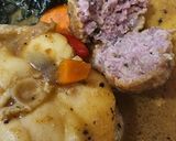 Foto del paso 7 de la receta: Albóndigas con rape, gamba langostinera y salsa de curry