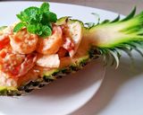 Hình bước làm 6 của món TÔM sốt dứa-mayonnaise