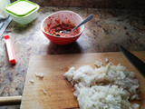Gazpachos manchegos con pollo y gambones al estilo de mi madre