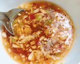 Hình bước làm 9 của món Mì Quảng tôm thịt trứng