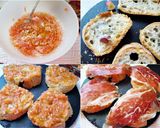 Foto del paso 2 de la receta Tosta de jamón ibérico con tomate y ajo