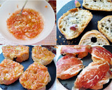 Foto del paso 2 de la receta: Tosta de jamón ibérico con tomate y ajo