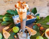 Foto del passaggio 5 della ricetta Gelato di ricotta e composta ai fichi