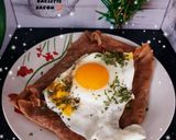 Une image de l'étape 5 de Galette de sarrasin complète au jambon raclette bacon 🥓 œuf.