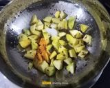 A picture of step 3 of Raw Mango Curry.