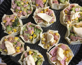 Foto del paso 5 de la receta: Canastitas de brócoli, jamón y choclo 🤩🤍🍽