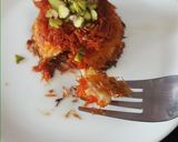A picture of step 5 of Kunafeh.