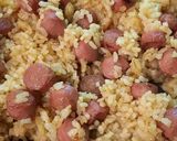 Foto del paso 5 de la receta: Arroz frito con frankfurt