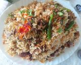 A picture of step 1 of Mutton yakhni polaw/Eid special.