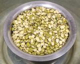 A picture of step 1 of Green Moong dal Pakoda - Mumbai Street Food.