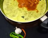 A picture of step 6 of Spinach buttermilk curry.