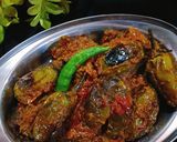 A picture of step 7 of Rajasthani Stuffed Eggplant.