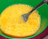 Omlett tortillában, friss zöldségekkel recept fázis 2 fotója