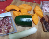 Foto del paso 1 de la receta: Puré de calabaza, calabacín y puerro