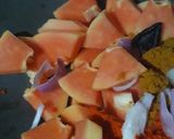 Foto langkah ke 1 dari resep Gulai kaur bengkulu, sengkayu kuning suwe ikan tape.