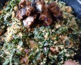 A picture of step 1 of Fried cuscus.
