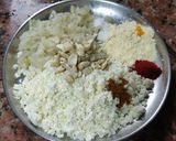 A picture of step 1 of Paneer kofta.