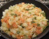 Foto del paso 3 de la receta: Tortilla de patata, calabaza, pimiento verde y cebolla