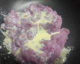 A picture of step 5 of Purple yam halwa with coconut milk.