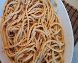 A picture of step 4 of Pastitsio ❤.