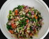 A picture of step 3 of Masala Papad.