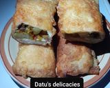A picture of step 5 of Bread spring rolls.