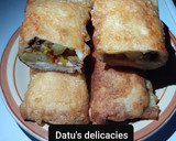 A picture of step 5 of Bread spring rolls.