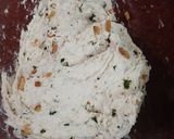 A picture of step 8 of Garlic Bread with fresh basil (no oven bread).