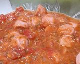 Foto del paso 5 de la receta: Tallarines verdes con salsa de salchichas