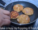 A picture of step 4 of Aloo tikki chat.