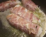 A picture of step 2 of Bacon wrapped cod.